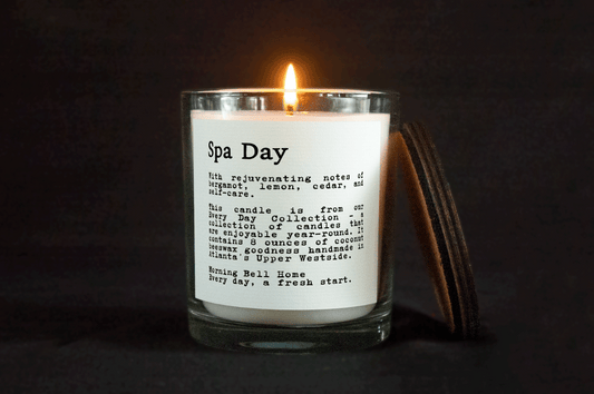 Spa Day | With rejuvenating notes of bergamot, lemon, cedar, and self-care.
