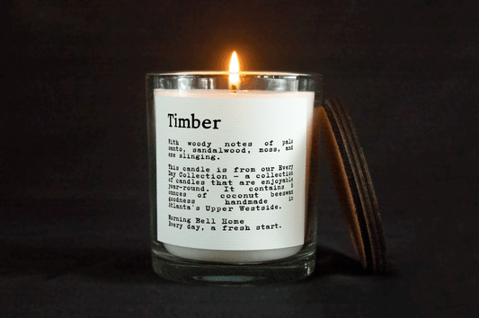 Timber | With woody notes of palo santo, sandalwood, moss, and axe slinging.